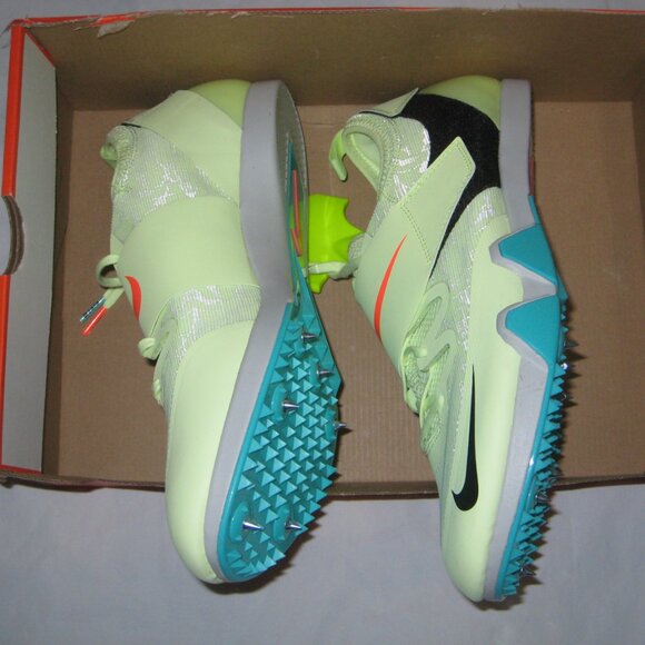 Nike Pole Vault Elite Track Field Shoes Spikes Men's Size 13 Green AA1204-700 NO - Picture 3 of 5